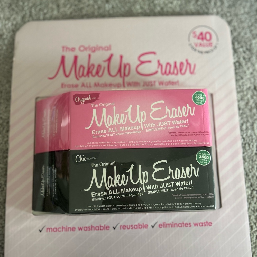 MakeUp Eraser Pink and Black Brushes & Tools